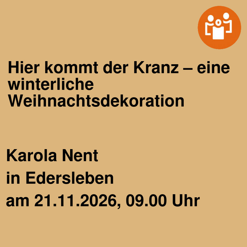 Hier kommt der Kranz – eine winterliche Weihnachtsdekoration
