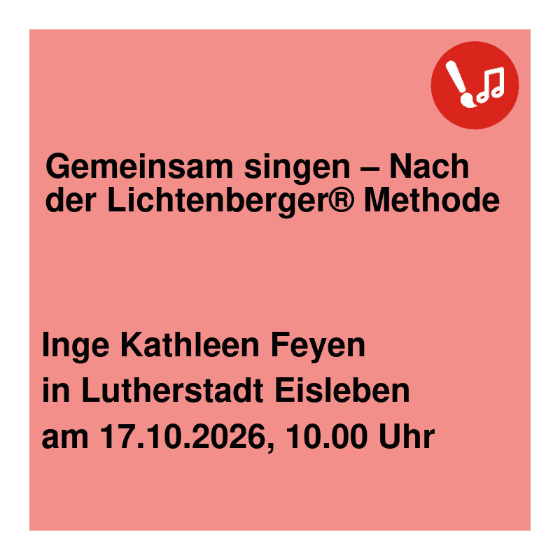 Gemeinsam singen – Nach der Lichtenberger® Methode