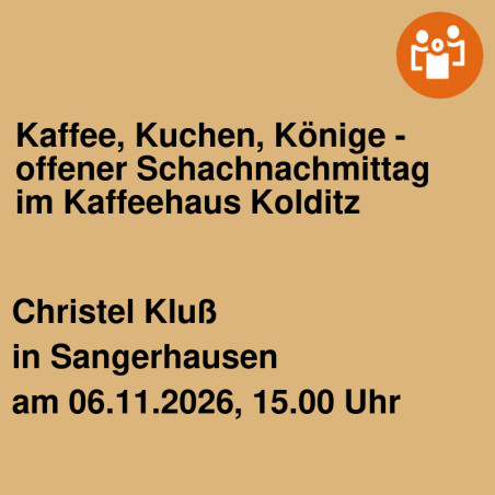 Kaffee, Kuchen, Könige - offener Schachnachmittag im Kaffeehaus Kolditz