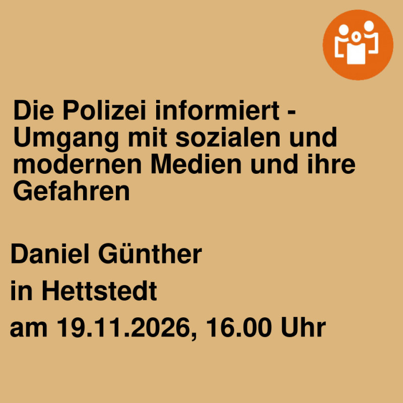 Die Polizei informiert - Umgang mit sozialen und modernen Medien und ihre Gefahren