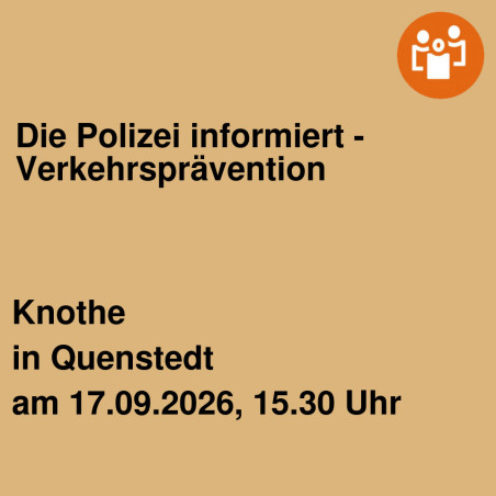 Die Polizei informiert - Verkehrsprävention