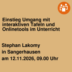 Einstieg Umgang mit interaktiven Tafeln und Onlinetools im Unterricht