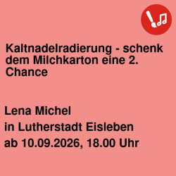 Kaltnadelradierung - schenk dem Milchkarton eine 2. Chance