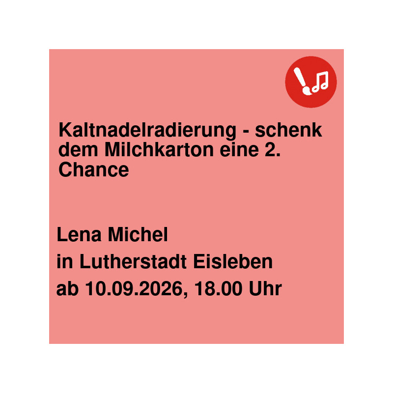 Kaltnadelradierung - schenk dem Milchkarton eine 2. Chance