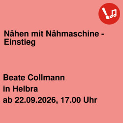 Nähen mit Nähmaschine - Einstieg