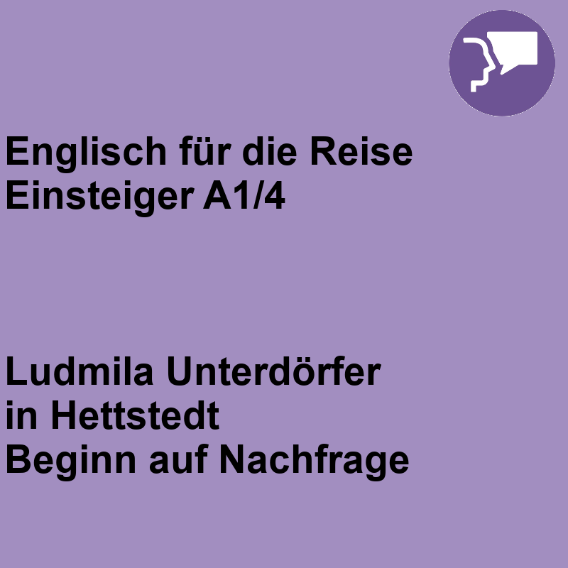 Englisch für die Reise Einsteiger A1/4