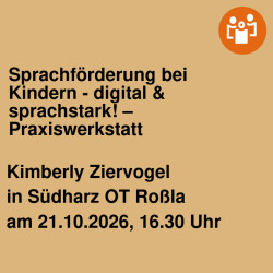 Sprachförderung bei Kindern - digital & sprachstark! – Praxiswerkstatt