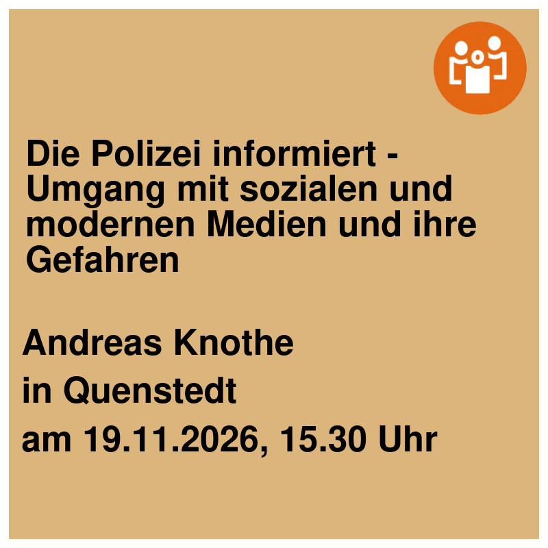 Die Polizei informiert - Umgang mit sozialen und modernen Medien und ihre Gefahren