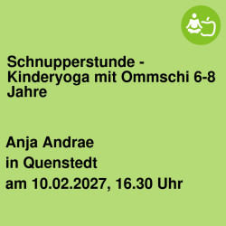 Schnupperstunde - Kinderyoga mit Ommschi  6-8 Jahre