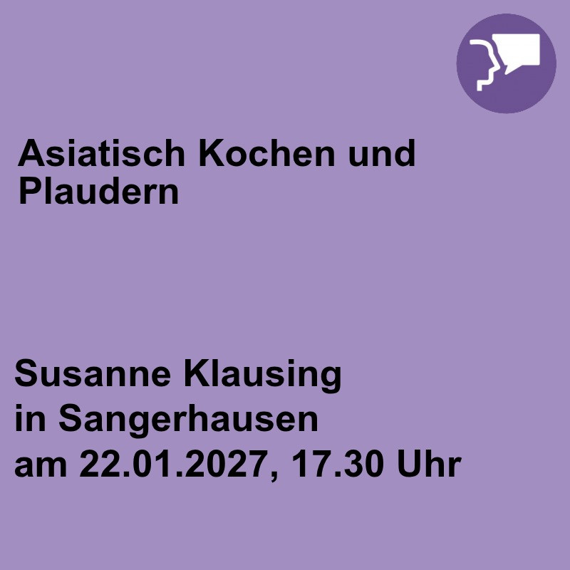 Asiatisch Kochen und Plaudern