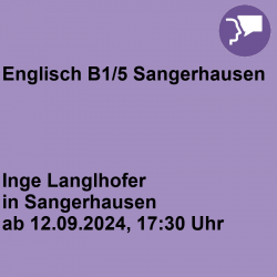 Englisch B1/5 Sangerhausen