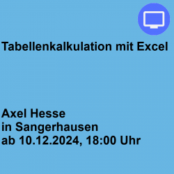 Tabellenkalkulation mit Excel