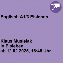 Englisch A1/3 Eisleben