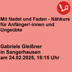 Mit Nadel und Faden -...