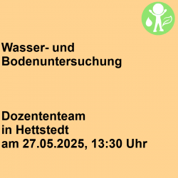 Wasser- und Bodenuntersuchung