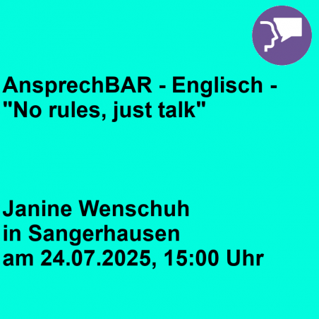 AnsprechBAR - Englisch - "No rules, just talk"