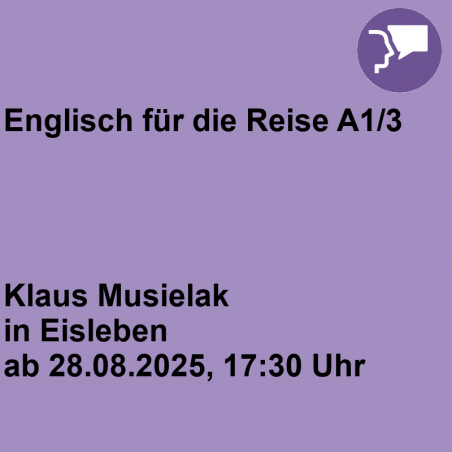 Englisch für die Reise A1/3 Eisleben