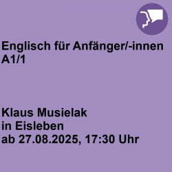 Englisch für Anfänger/-innen A1/1