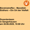 Bündnistreffen - Mansfeld-Südharz – Ein Ort der Vielfalt