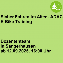 Sicher Fahren im Alter - ADAC E-Bike Training