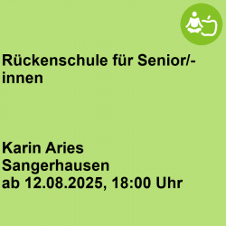 Rückenschule für Senior/-innen