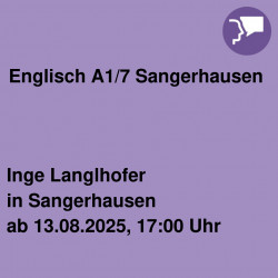 Englisch A1/7 Sangerhausen