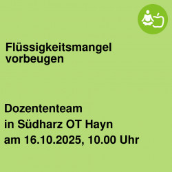 Flüssigkeitsmangel vorbeugen