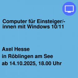Computer für Einsteiger/-innen mit Windows 10/11