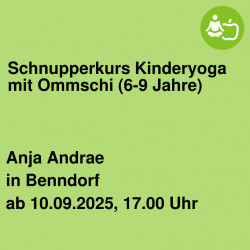 Schnupperkurs Kinderyoga mit Ommschi (6-9 Jahre)
